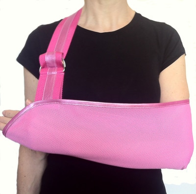 Pretty In Pink Arm Sling by Not Blue Designs
