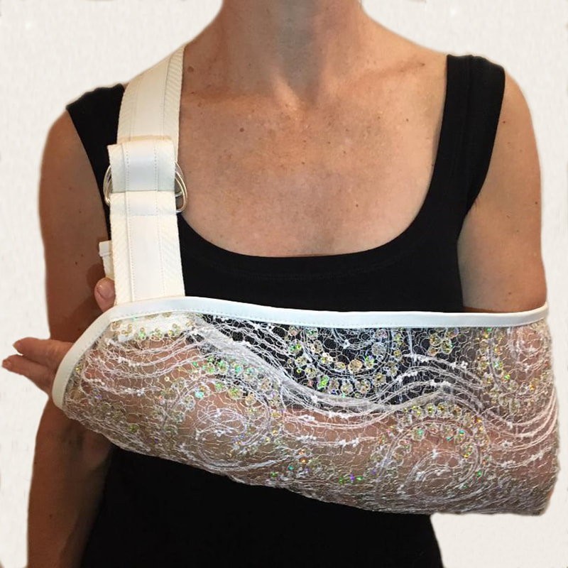 Sparkly Scroll Arm Sling by Not Blue Designs
